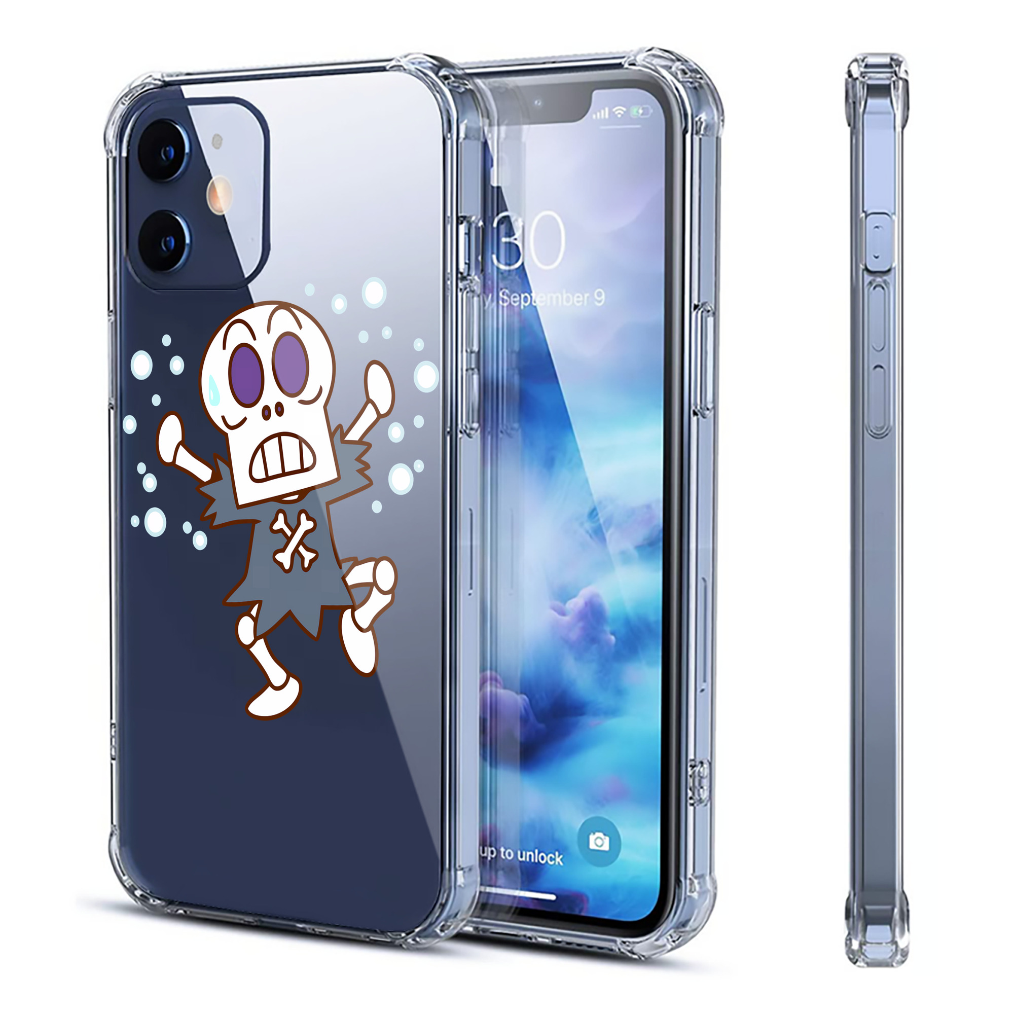 （画像用） アンパンマン Anpanman 【iPhone 12シリーズ対応】透明スマホケース（クリアソフトケース）